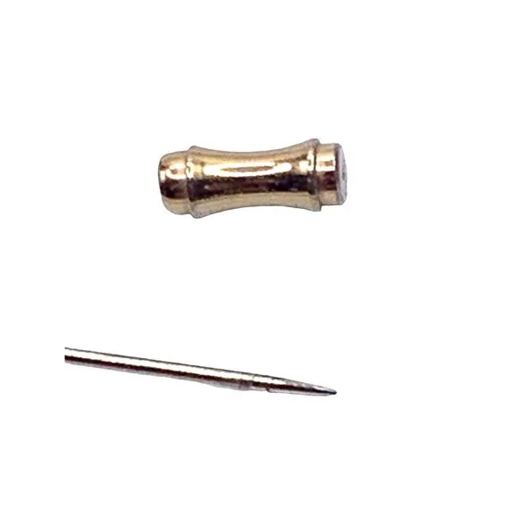 Vintage Womens Lapel Stick Pin Gold Tone Metallic Envelope Butterfly Detail - Picture 3 of 7